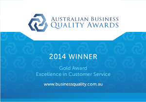 Australian Business Quality Award Certificate